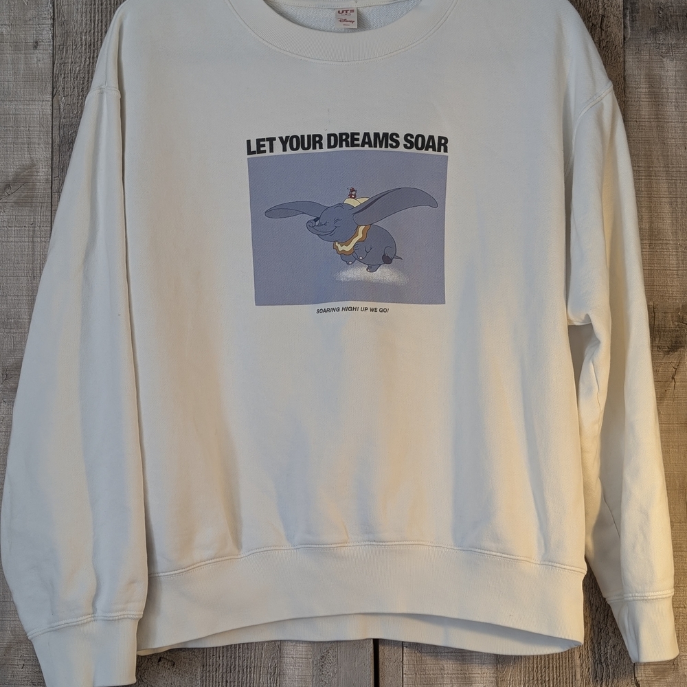 Disney Cream Sweatshirt with Dumbo Design